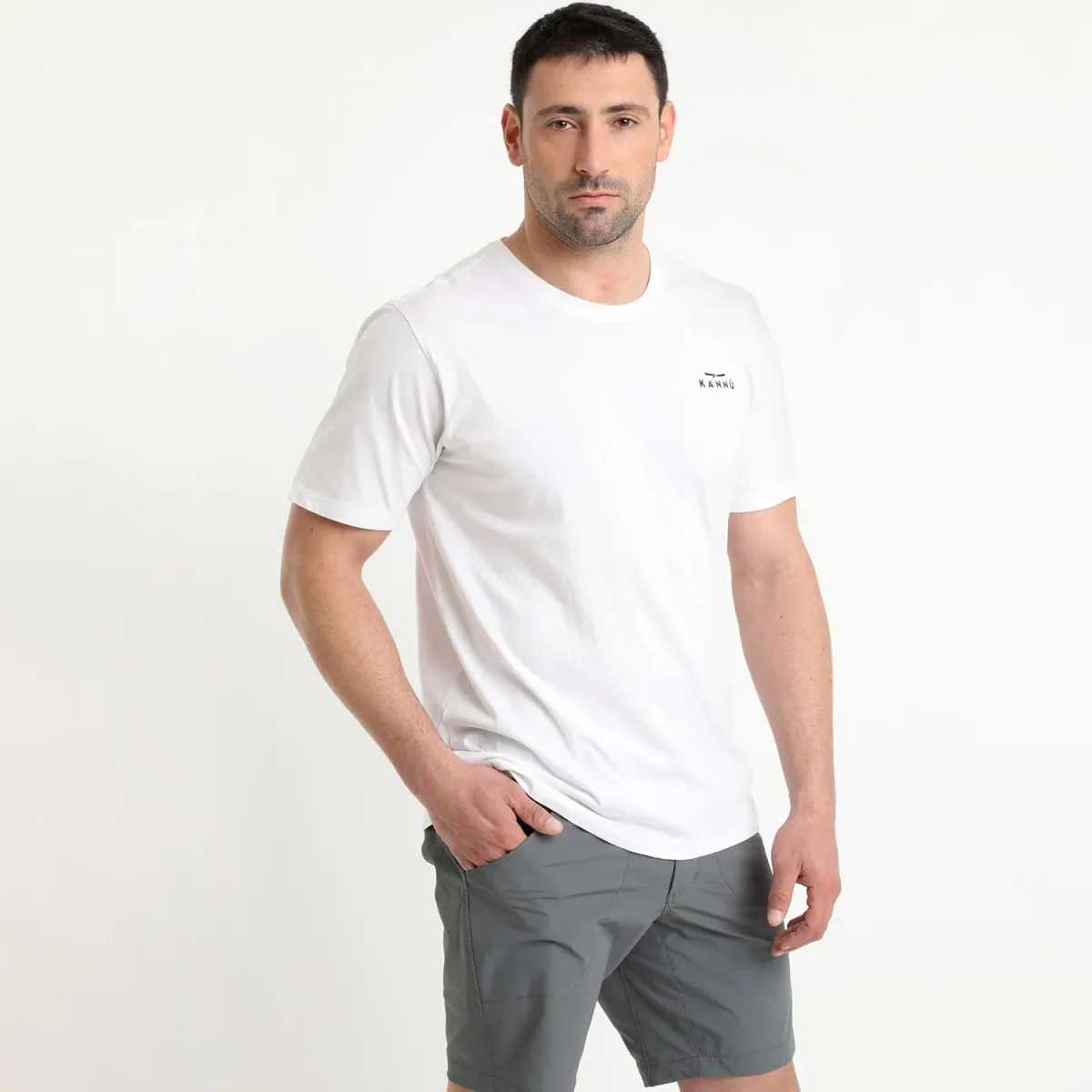 POLERA KANNU HOMBRE MINI LOGO BLANCO TALLA S - Imagen 2