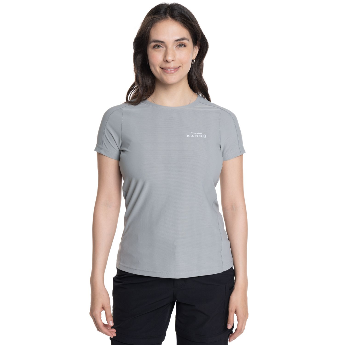 POLERA KANNU M/C TORRECILLAS MUJER GRIS