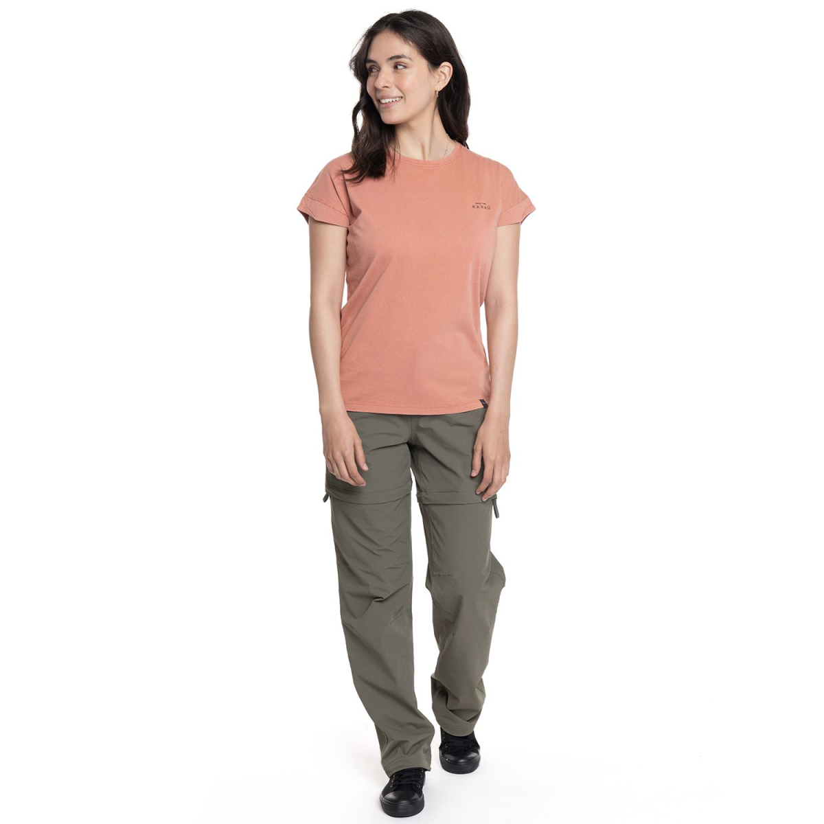 PANTALON KANNU DESMONTABLE MUJER VERDE - Imagen 5