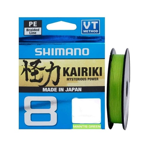 LINEA TRENZADA SHIMANO KAIRIKI 8 0.16MM VERDE 300MT - Imagen 2