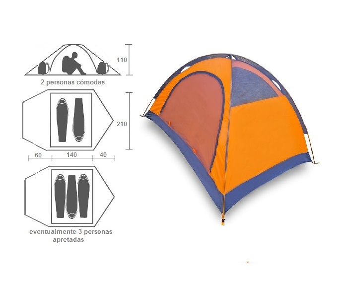 Carpa 4 estaciones Piuquén 2 Pers. - Imagen 5