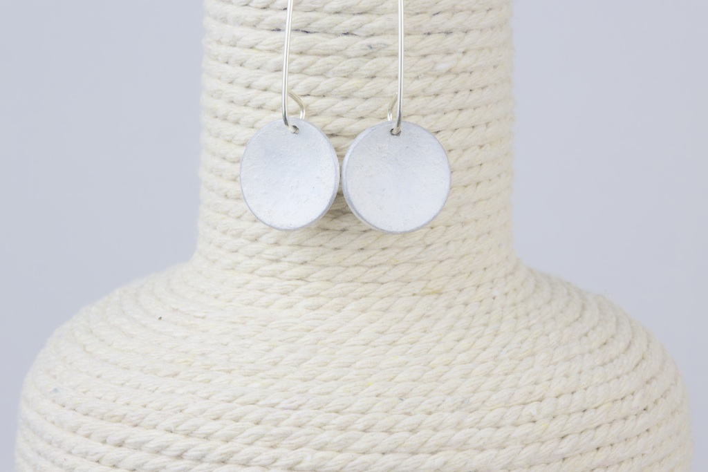 Pendientes Circulo Blanco