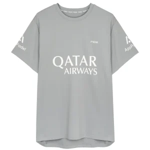 Polera Nox Sponsor AT10 Gris de Agustín Tapia 2025