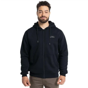 HOODIE KANNU COIGUE FULL ZIP HOMBRE NEGRO