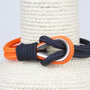 Pulsera marinera hombre azul y naranja