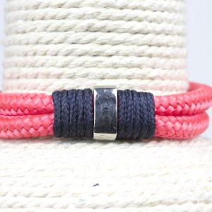 Pulsera marinera rosa y azul