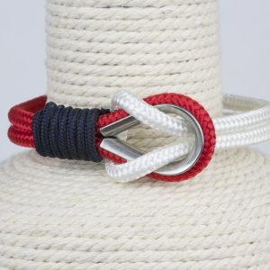 Pulsera marinera hombre rojo y blanca