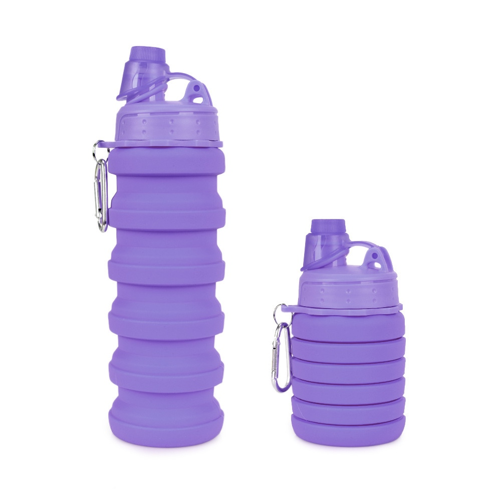 BOTELLA PLEGABLE 500 ML LILA - Imagen 2