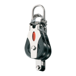 Polea doble con arraigo Ronstan RF20212 para cabos max 6 mm