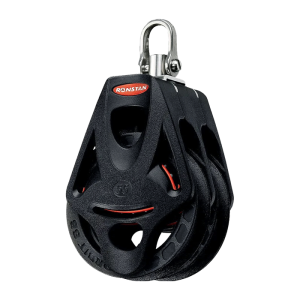 Polea doble Ronstan RF55210 para cabo max 10 mm